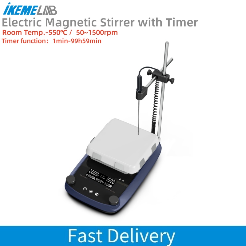 Lab Magnetic Stirrer Hot Plate - محرك مغناطيسي بشاشة LCD رقمية من