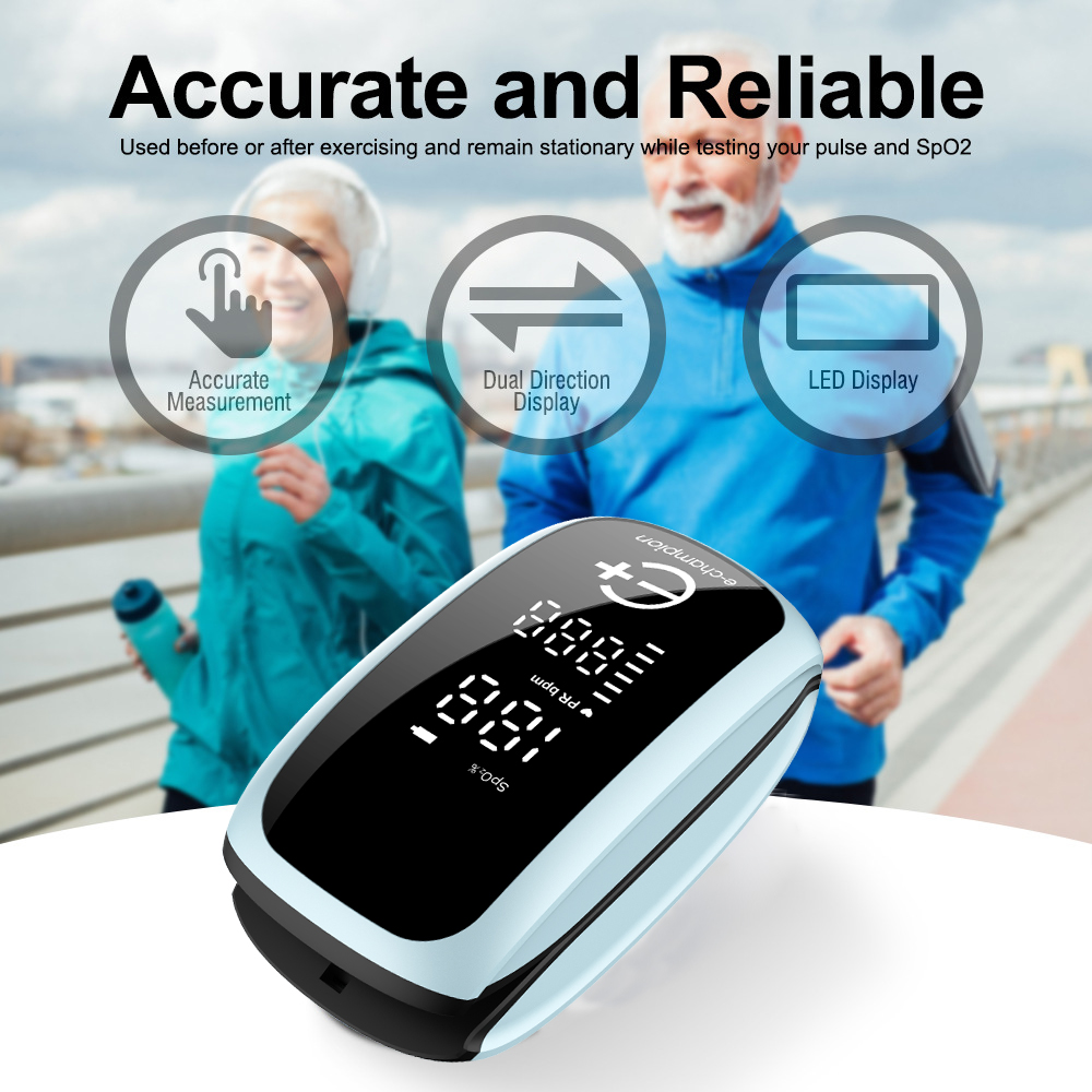 Pulse Oximeter Fingertip Rechargeable - AiQUE قابلة للشحن الطبية الرقمية الإصبع