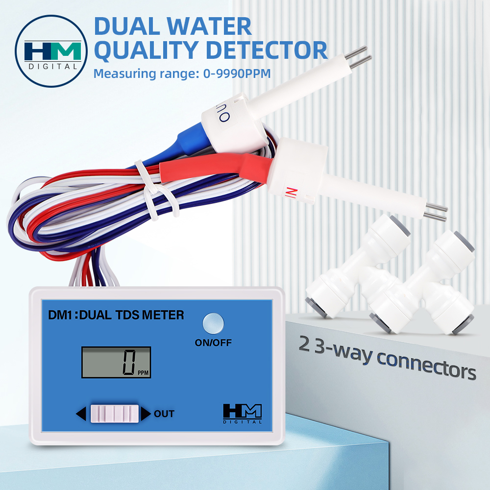 Ph Meter Digital Water Tester - DM1 المزدوج TDS جهاز اختبار جودة
