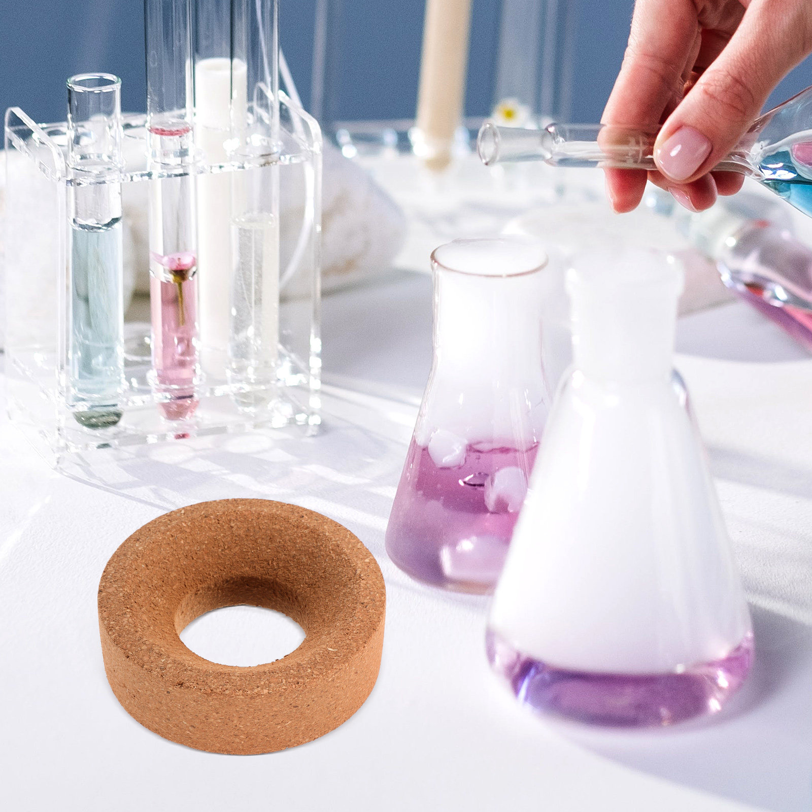 حامل قارورة من الفلين للقارورة - مراجعة Lab Equipment وسعره