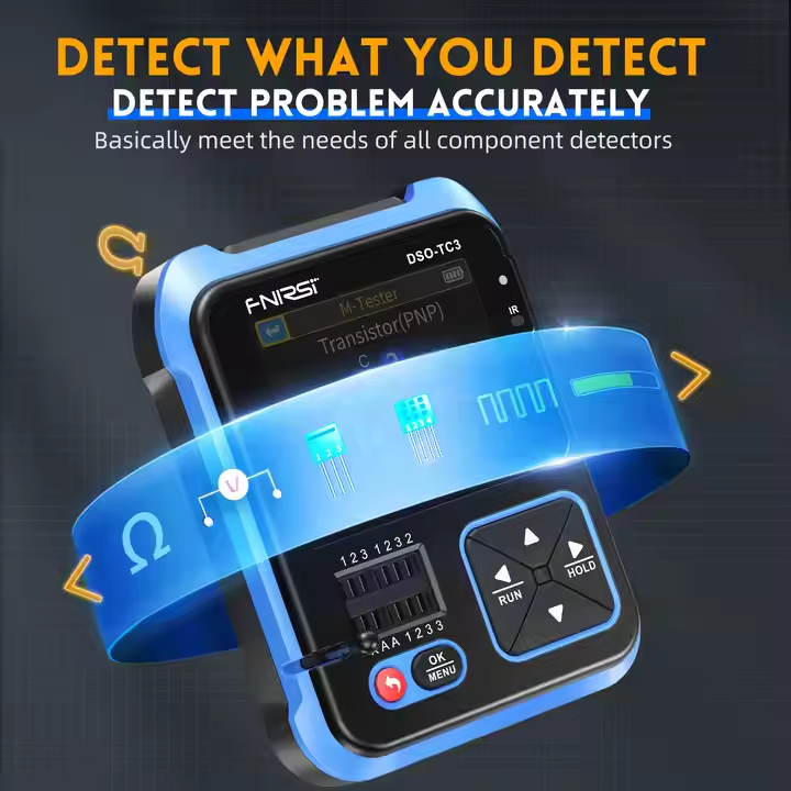 جهاز FNIRSI DSO-TC3 ميني محمول - مراجعة Fnirsi Digital Oscilloscope Handheld وسعره