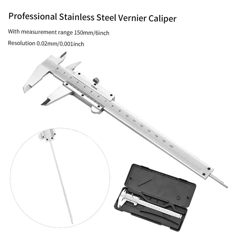المهنية الفولاذ المقاوم للصدأ  - مراجعة Digital Caliper 150Mm Stainless Steel وسعره