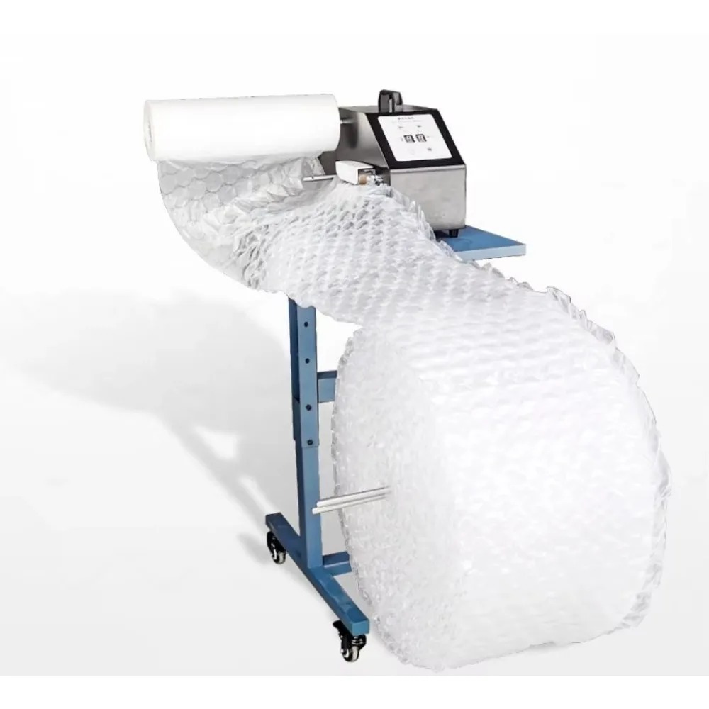 آلة نفخ الفقاعات الهوائية لتغل - مراجعة Air Bubble Wrap Roll Packaging وسعره