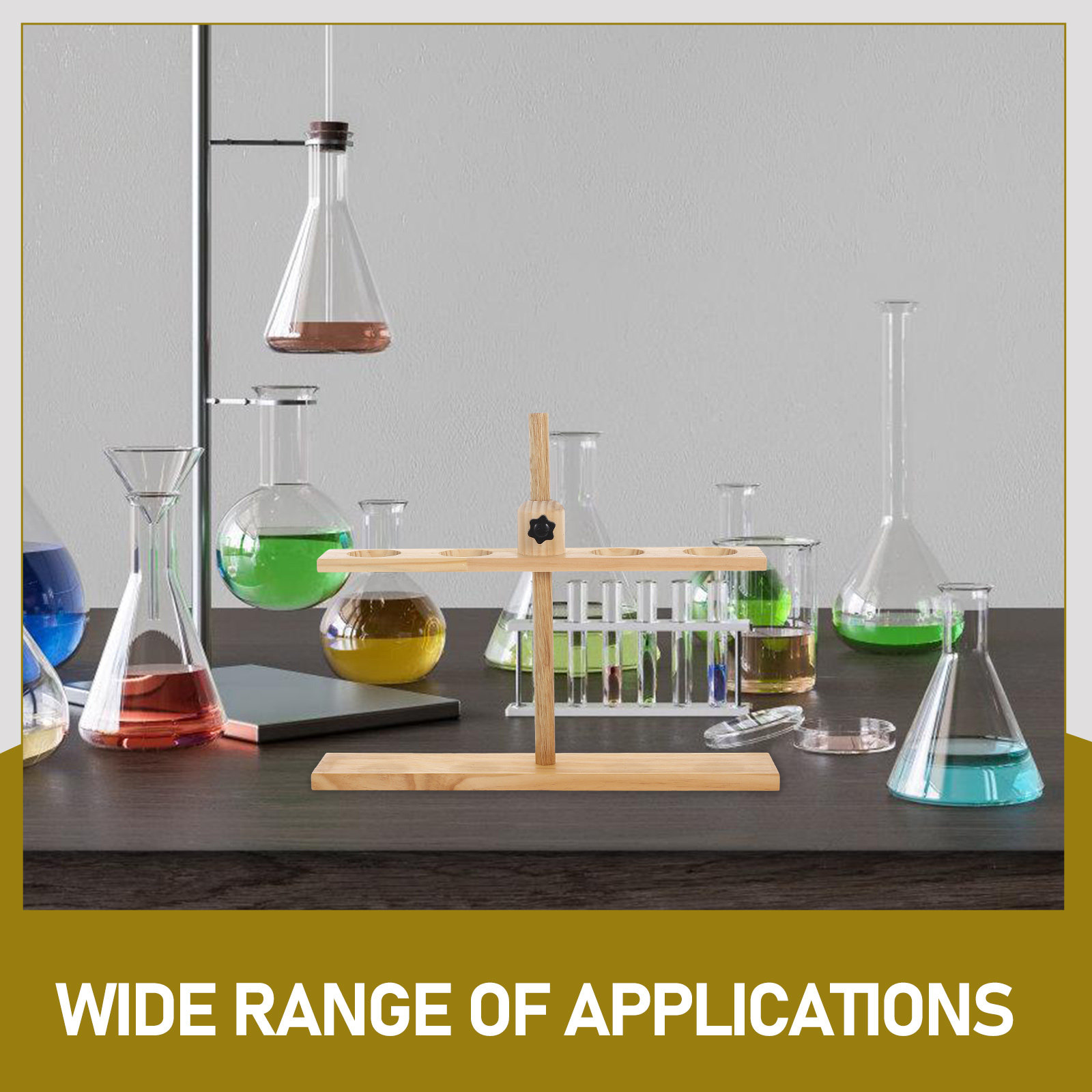 حامل قمع فاصل خشبي قابل لتعديل - مراجعة Lab Equipment وسعره
