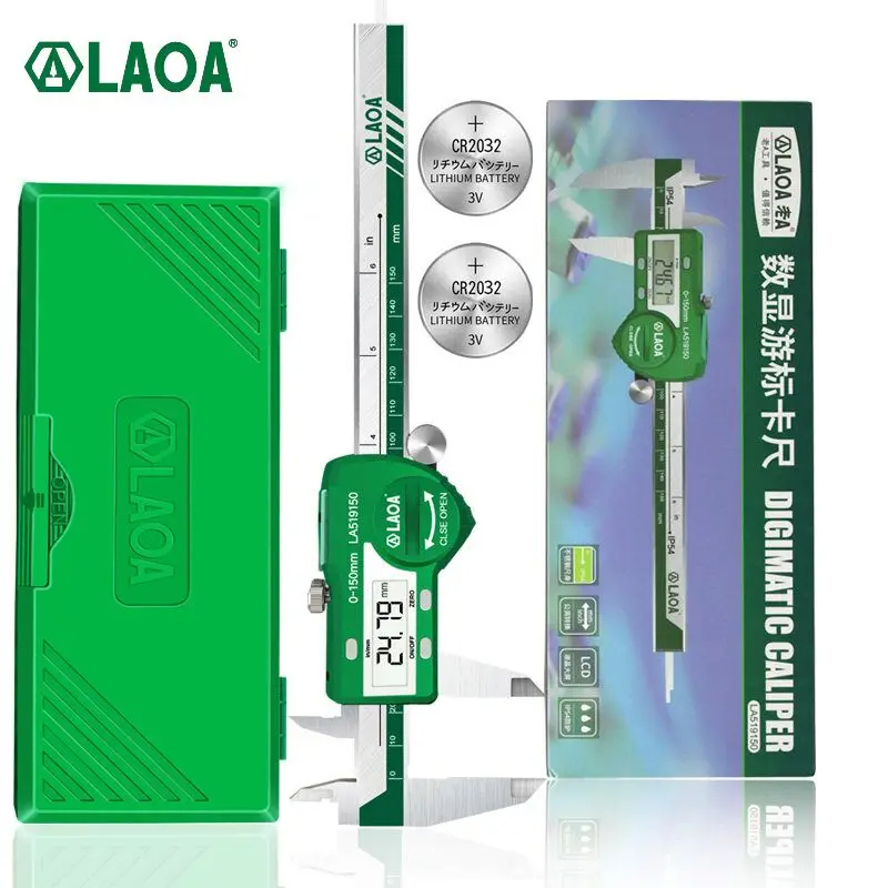 LAOA الرقمية الورنية الفرجار 6 - مراجعة Digital Caliper 150Mm Stainless Steel وسعره
