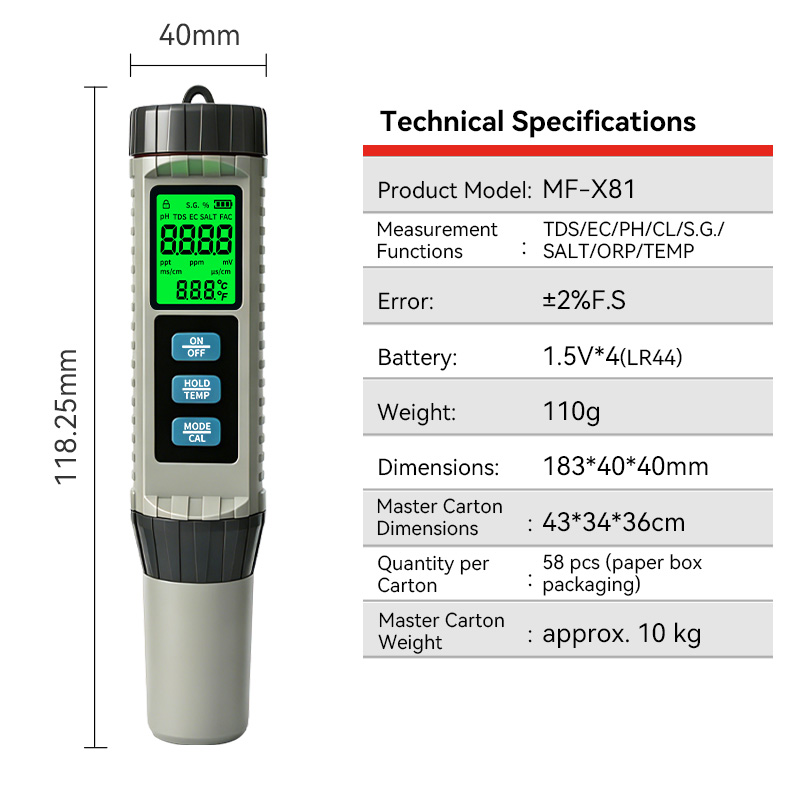 جهاز اختبار جودة المياه المحمو - مراجعة Ph Meter Digital Water Tester وسعره